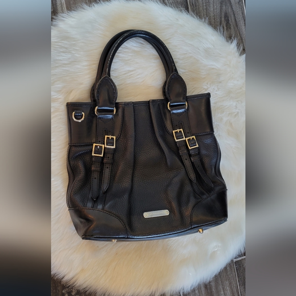 Authentic Black Burberry Crossbody Bag